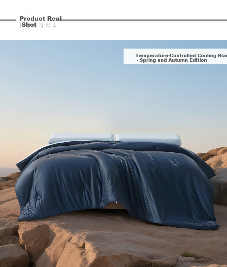 Fuanna Smart Core Deep Sleep Temperature Control Quilt Spring and Autumn Quilt Pro Class A Quilt Core 5.3 lbs 230*229cm 8