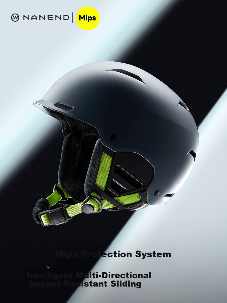 Nanen Ski Helmet Unisex MIPS Impact Protection Single Double Board Warm Breathable Integrated Snow Helmet 1