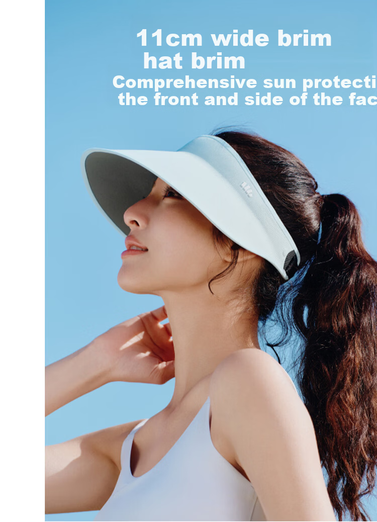 Beneunder Sun Protection Hat for Women and Men with Magnetic Sunshade Face Mask, Full Face and Neck Sunshade, Black Open-Top Sun Hat 4