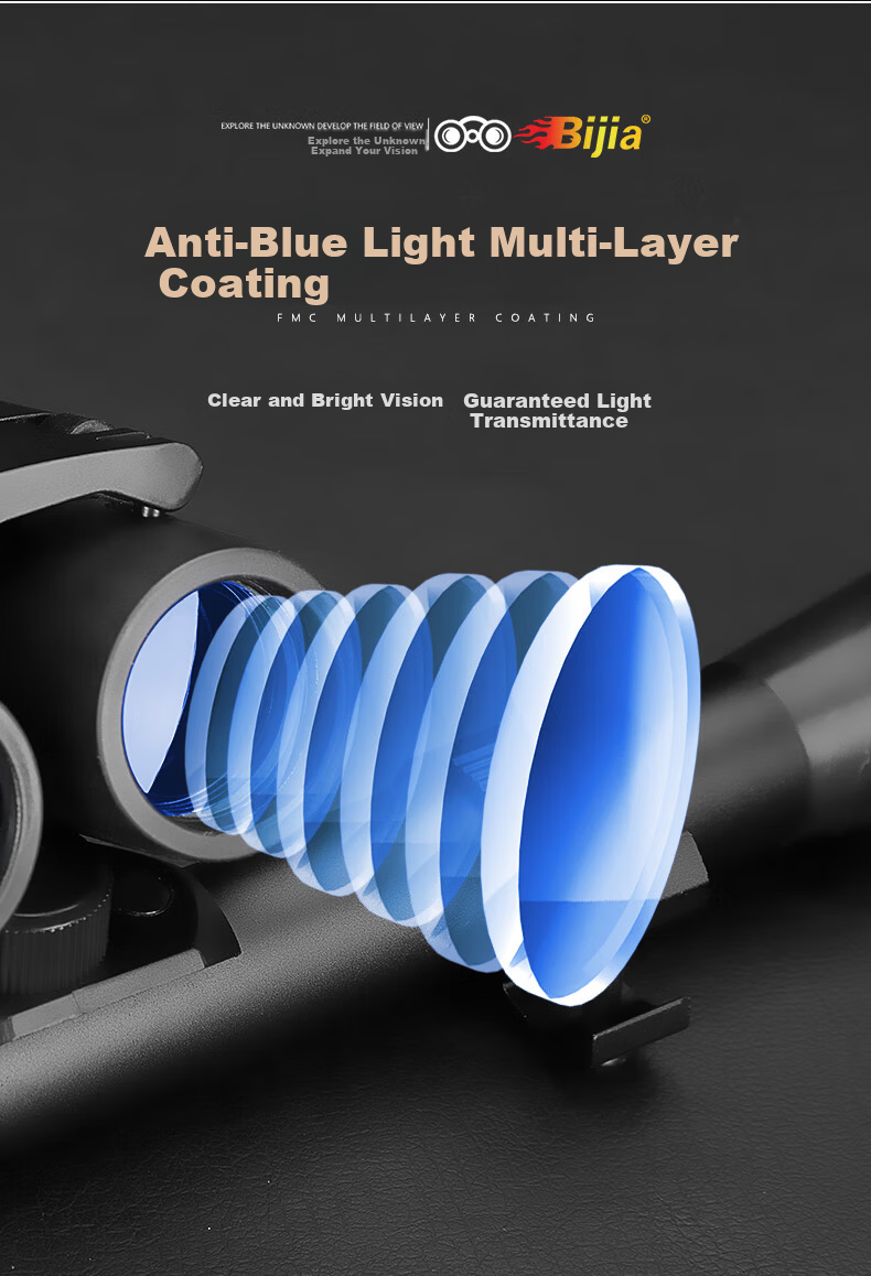 BIJIA Compact Night Vision Binoculars Professional Outdoor 10000m High Power HD Mini Kids Blue Light Protection 4