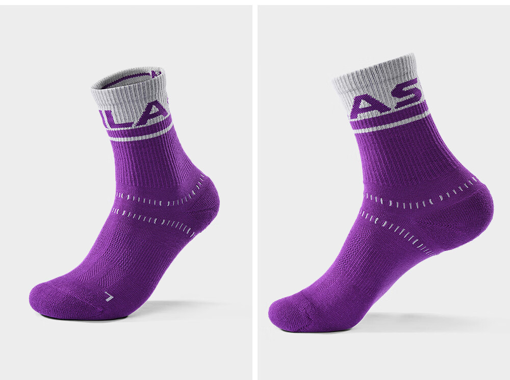 KAILAS FUGA Unisex Mid-Cut Sports Socks KH2602002 Cloud White/Deep Frost Gray M 11
