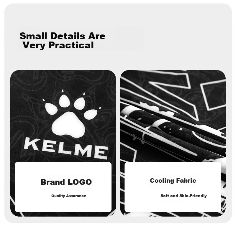 KELME Cooling Sweat Wipe Sports Wristband Unisex Sweat-Absorbing Quick-Dry Running Wrist Towel Fitness Wristband 7