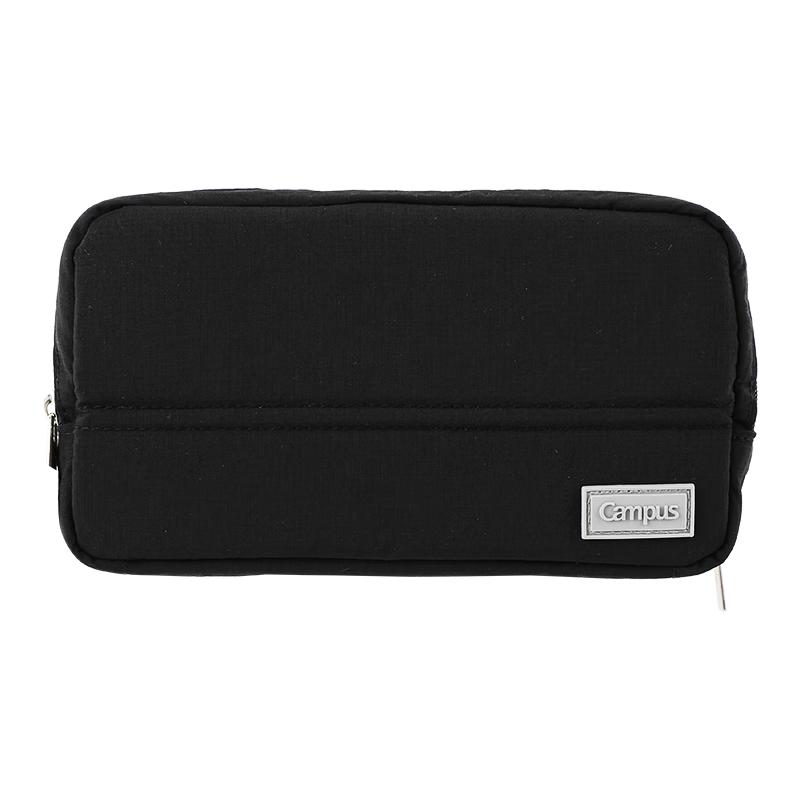 KOKUYO Campus Desktop Expandable Pencil Case Student Stationery Storage Simple High-Capacity Pencil Bag Black 1 Piece WSG-PC383D