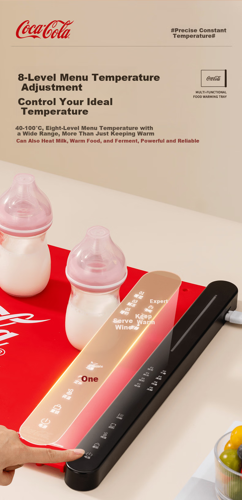 Coca-Cola Flexible Foldable Multifunctional Household Global Rapid Heating Table Warmer Mat Food Heating and Insulation Board 5