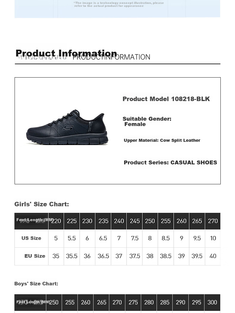 Skechers Women's Casual Commuter Breathable Lightweight Soft Sole Work Shoes BLK Black 35.5 3