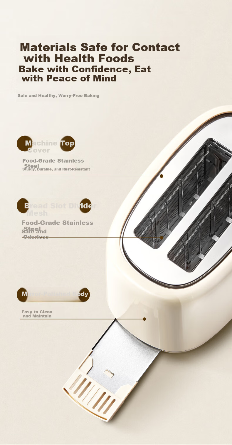 SUPOR Bread Maker Sandwich Toaster Breakfast Machine Home Toaster Color Screen Menu Multifunctional Light Food Machine 6+1 Adjustable Heat Settings DJ808 14