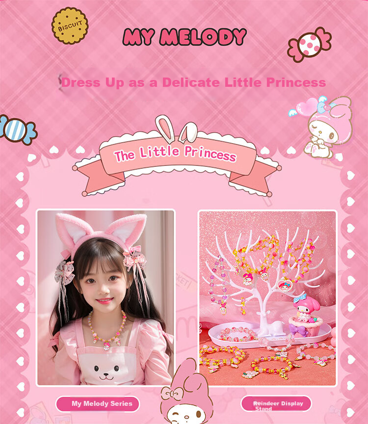 Luo Li Girl Birthday Gift Bead Set Handmade DIY 8-Year-Old Girls Toy Melody Children's Day Jewelry 2
