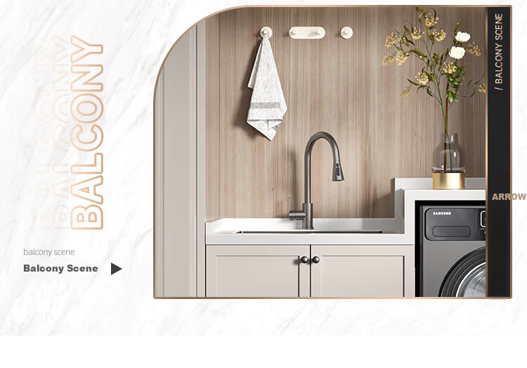 ARROW Kitchen Faucet Gunmetal Gray Dual Control Pull-Out Stainless Steel Sink Faucet 18