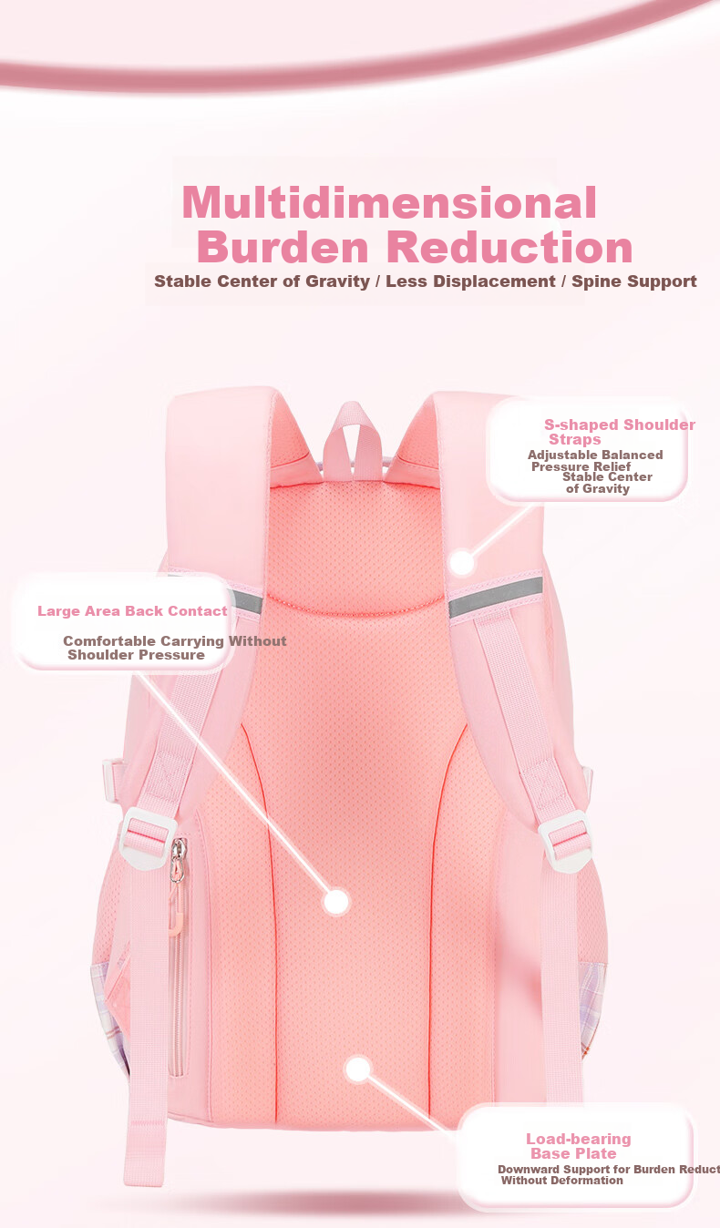 COOLBABY Backpack for Elementary Students Children's Ergonomic Lightweight Boys Girls Grades 3-6-9 Middle School High-Quality Schoolbag 5