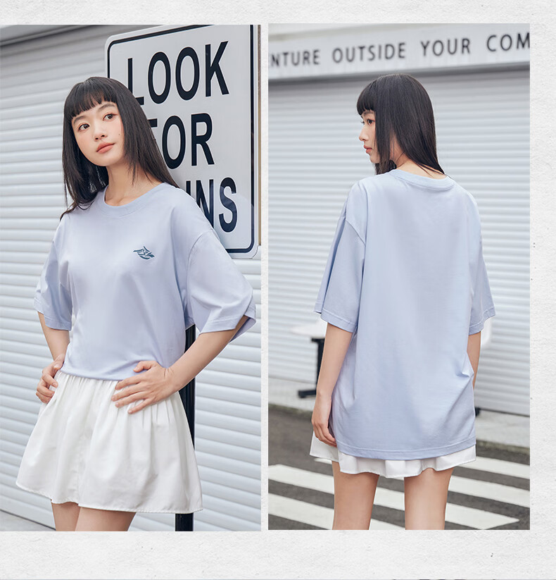 361° Men's Short Sleeve T-Shirt Summer New Sports Running Loose Casual Trendy Top 632519115D-9 75