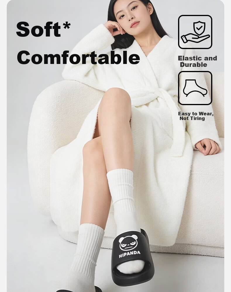 HIPANDA Home Slippers Unisex Couple Non-Slip Soft Sole Bathroom Shower Comfortable Foot Protection Cool Slippers Dark Night Black Size 40-41 8