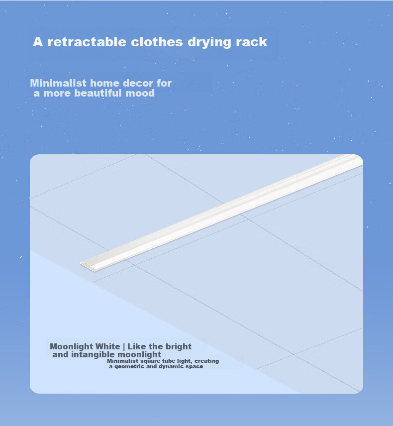 Hotata Electric Clothes Drying Rack Hidden Lift Balcony Fully Concealed Embedded Smart Clothes Dryer S10 with National Subsidy 3