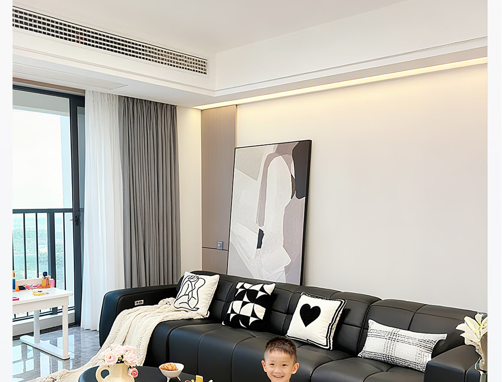 Kuka LED Ceiling Light Nordic Eye Protection Cree Lighting Living Room Bedroom 110cm - Smart [Installation Included] 36