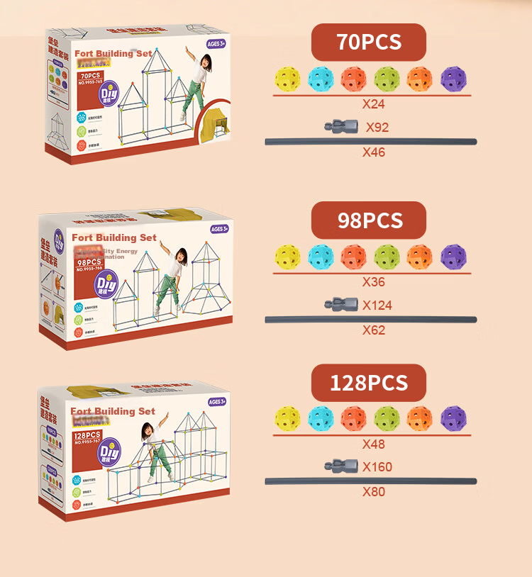Osage Geometric Construction Building Blocks Children's Toy 6-10 Years Old Thinking Training Assembly Toy Birthday Gift for Boys and Girls 10