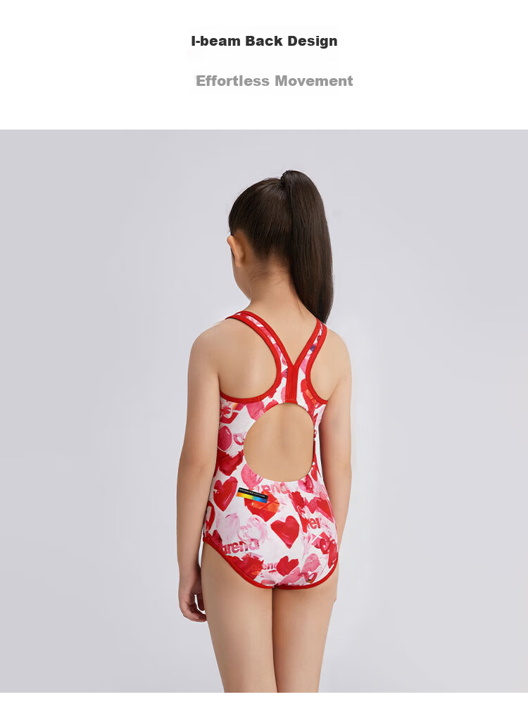 Arena Girls' Professional Training Sleeveless One-Piece Triangle Swimsuit for Youth 6