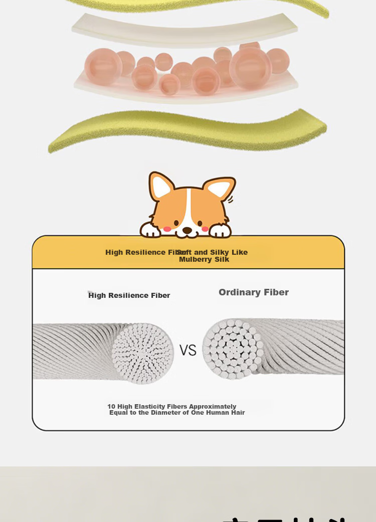 Ranpai Children's Pillow, Cervical Spine Protection, Deep Sleep, Nap, Student Pillow, Beige, for Ages 4-16, 40*60cm 9