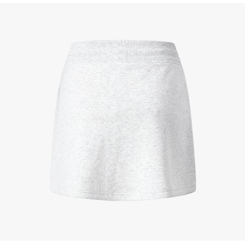 Charles Heart Embroidery Girls' Summer High-Waist Slim Fit Casual Bodycon Skirt Light Floral Gray F 17