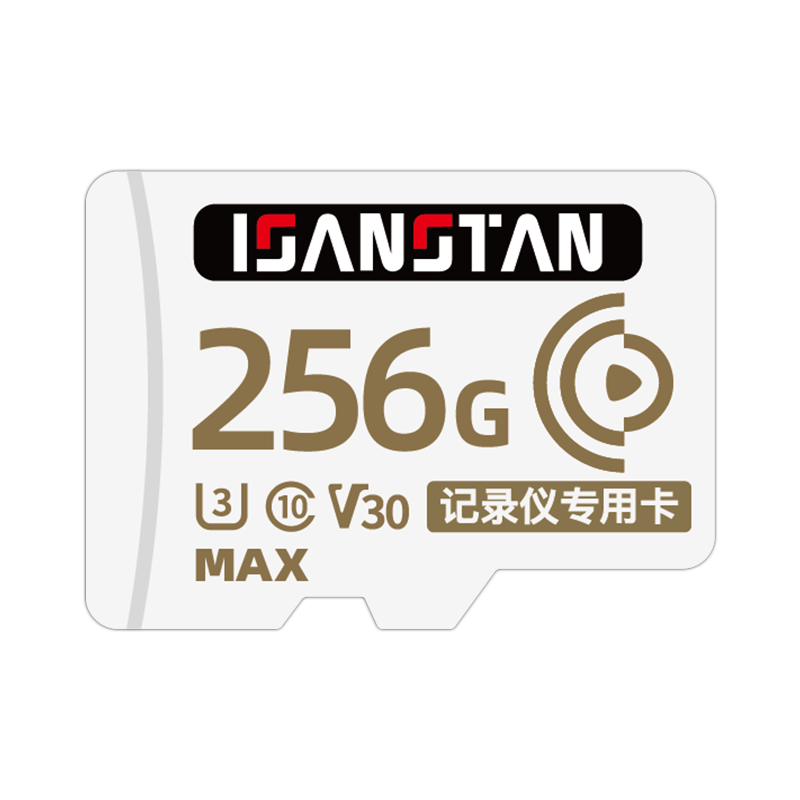 ISANSTAN 256GB Storage Card for Changan Dash Cam High-Speed U3 TF Card FAT32 Format Car HD Recording Micro SD Card