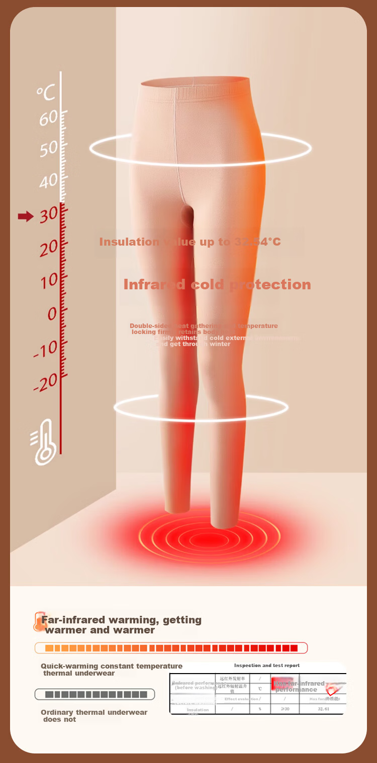 MiiOW Cashmere Silk Autumn Pants for Women, Warm High-Waist Seamless Slim-Fit Base Layer Leggings for Inner Wear And Heat Generation, 2026 New Skin Color 5