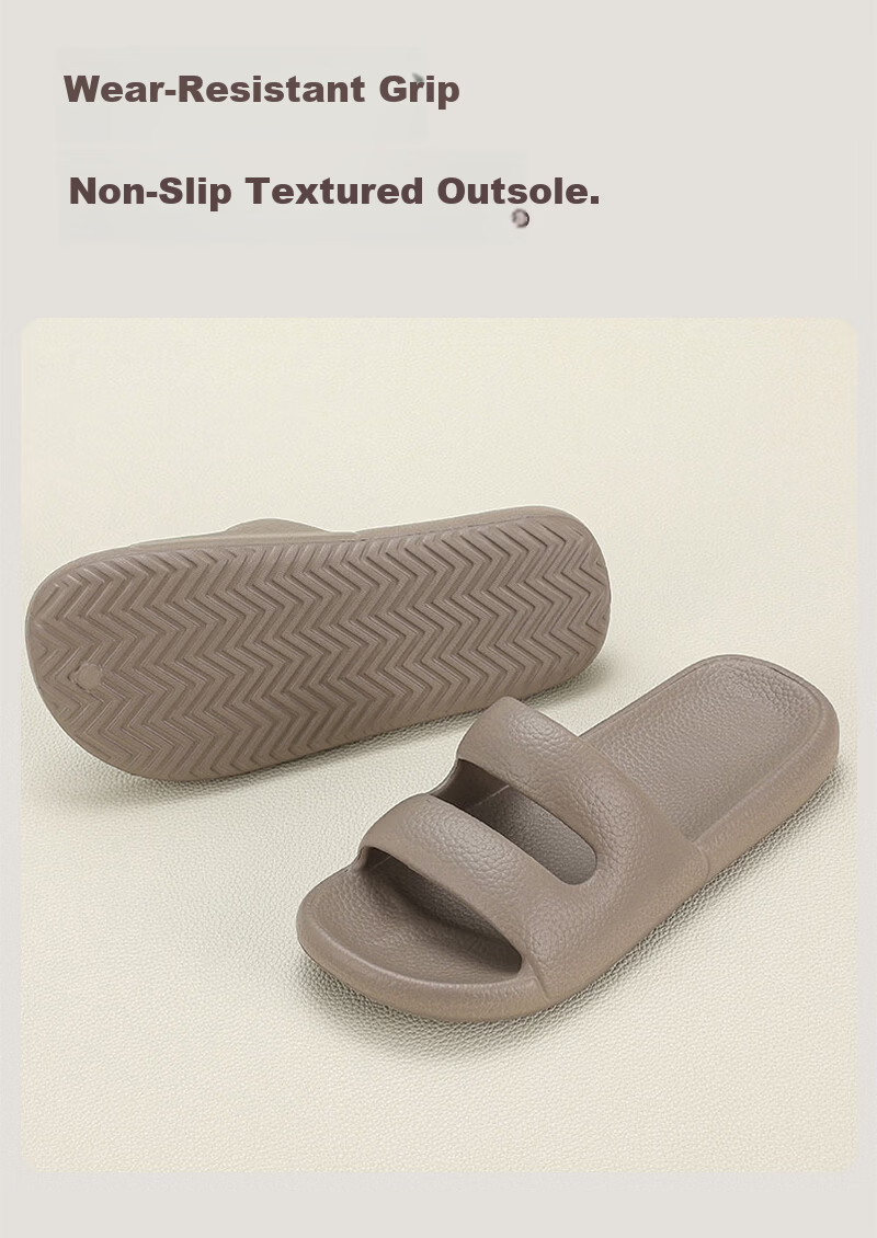 XGGC Premium Textured Leather Slippers for Men Summer Indoor Bathroom Non-Slip Sandals Ivory White Size 37-38 6