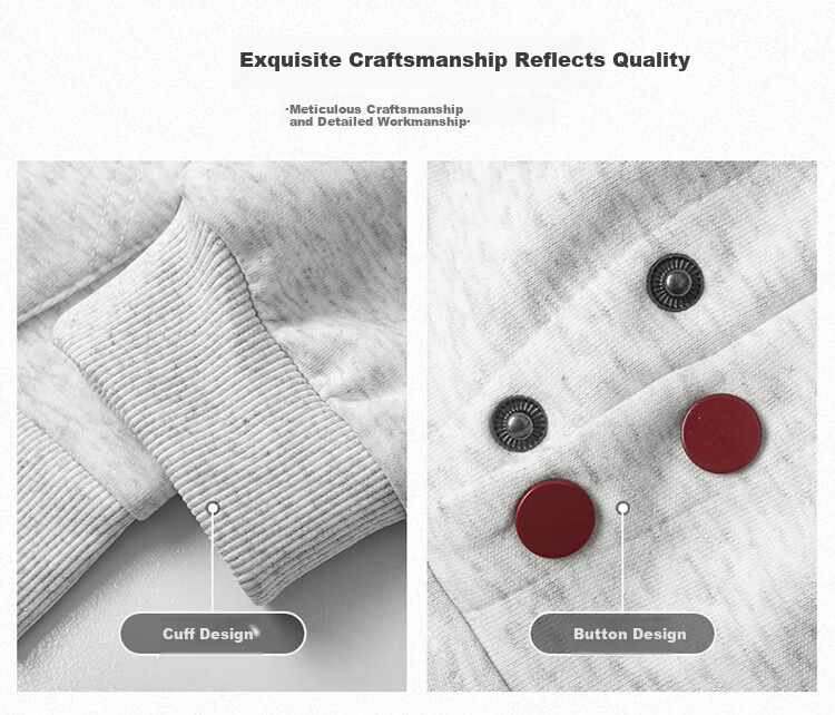 Dingfengbaoluo American Style Heavyweight Hooded Sweatshirt Men Spring Loose Button Design Casual Jacket XQZ20 White Flower Gray 2XL 1