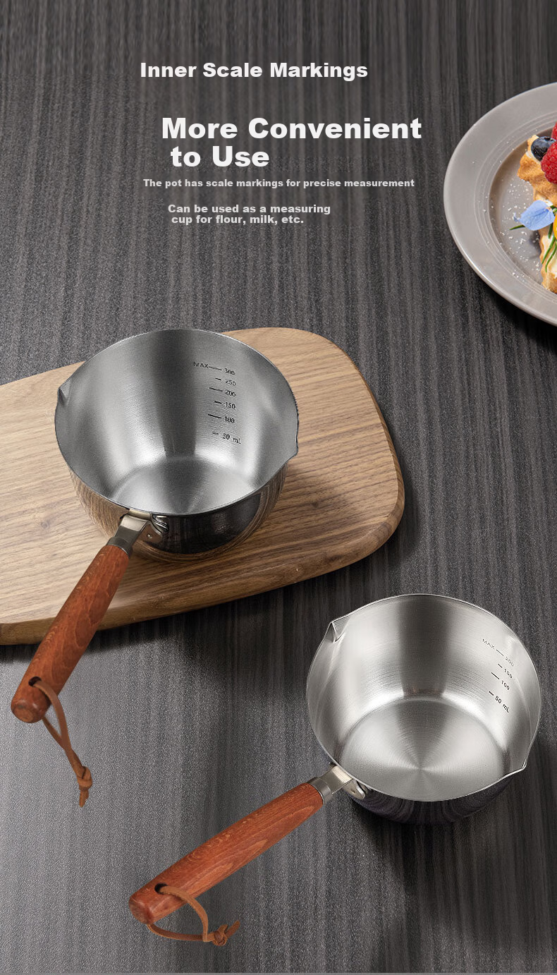KBH Oil Pouring Pot 304 Stainless Steel Household Oil Drizzling Pan Frying Egg Oil Drizzling Pot 200ml 11