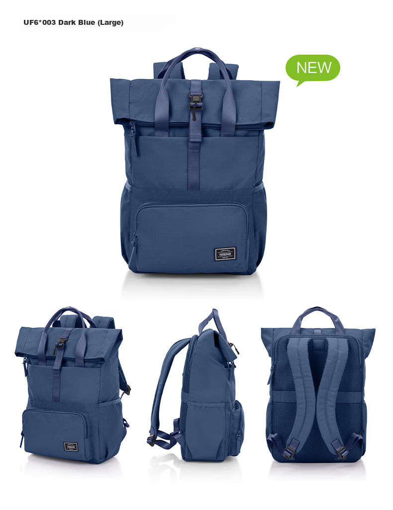 AMERICAN TOURISTER Backpack, Travel Bag, Large Capacity Backpack, Laptop Bag, Student Schoolbag, Lightweight Roll-Up Bag, UF6 Purple 14