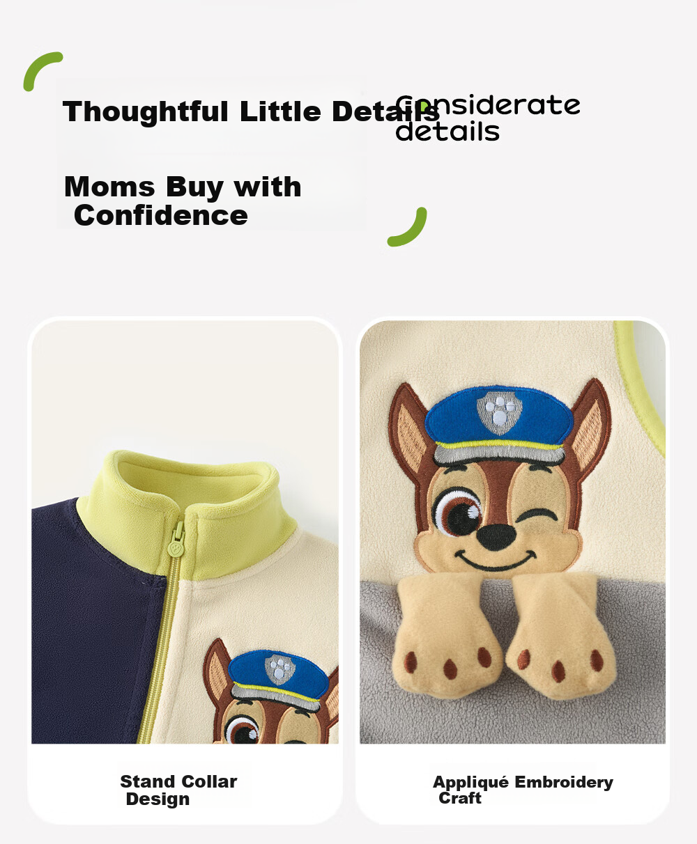 PAW PATROL Kids Fleece Cartoon Vest Baby Sleeveless Jacket Toddler Waistcoat Red 120 11