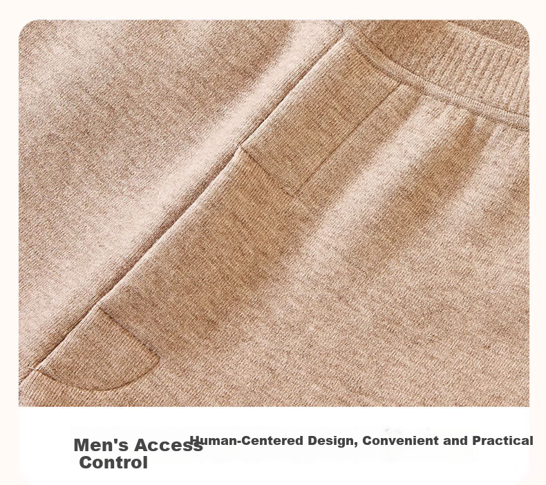 Langsha Men's Wool Pants [2026 Autumn New] Fleece-Lined Thickened Thermal Cashmere Pants Cotton-Lined Warm Leggings 14