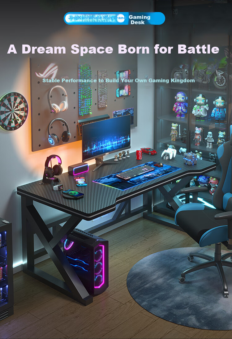 Jingkun Computer Desk, Gaming Table for Home Office, Study Desk, Workstation, Long Table 1