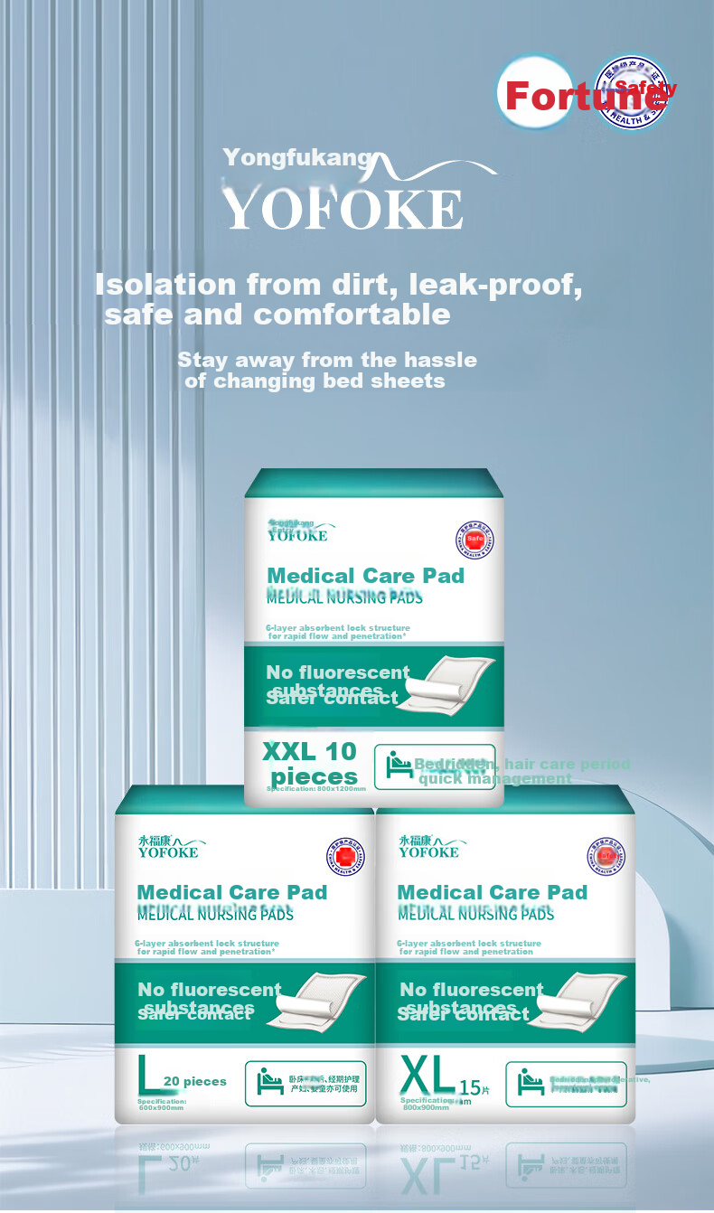 Yongfukang Medical Care Pads L20 Pieces 60x90cm Baby Maternity Elderly Disposable Urine Pads 1