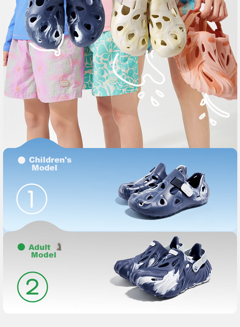 Kocotree KK Tree Kids Ventilated Non-Slip Lightweight Beach Water Shoes for Boys and Girls Parent-Child Model 21