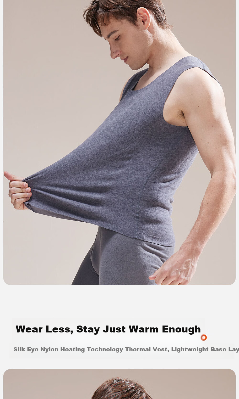 YAYA True Down Filled Warm Vest Men Fleece Patch Innerwear Autumn Winter Seamless Base Layer 2025 New Model 6