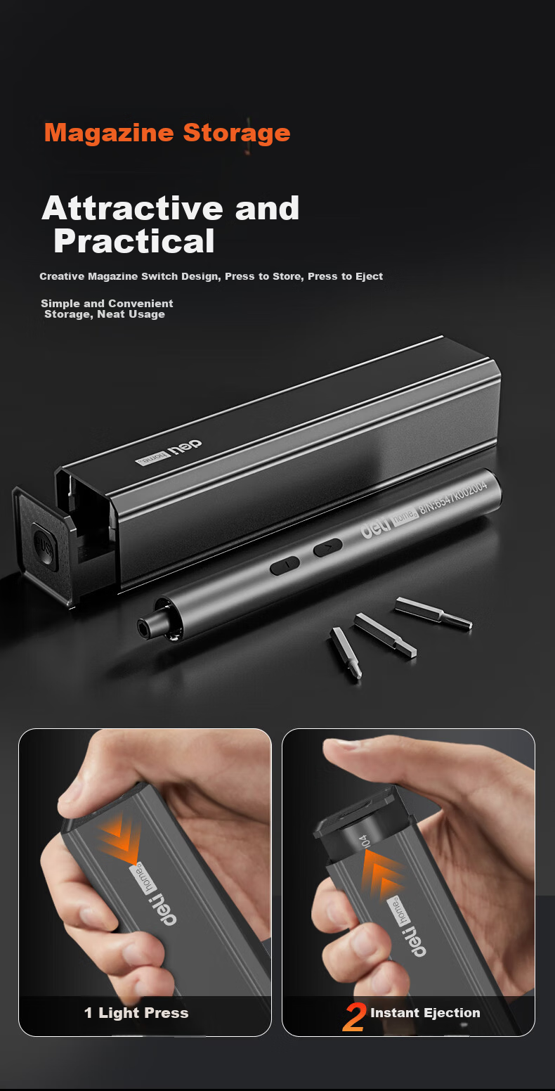 Deli Electric Screwdriver Mini Household Electric Screwdriver Set for Tablet and Camera Repair 10