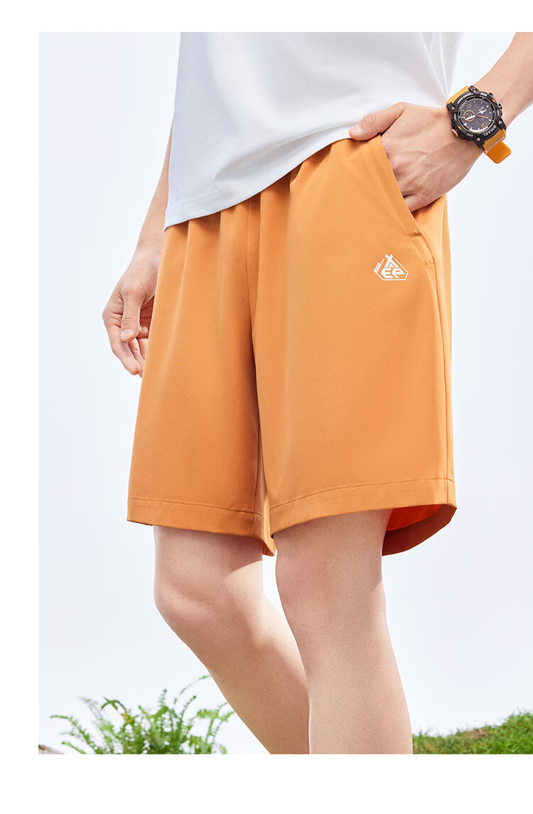 Xtep Yuyi Ice Silk Sun Protection Men's Shorts Five-Point Original Yarn Cool Outdoor Trend Quick-Dry Summer Woven Shorts 21