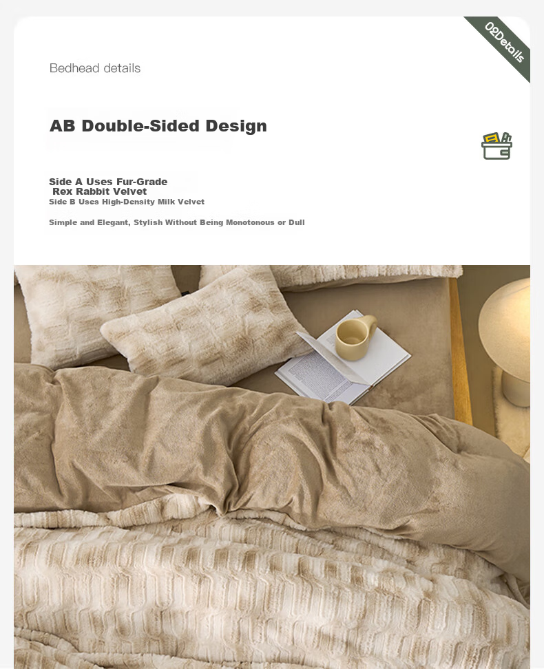 La Torretta High-Weight Milk Velvet Squirrel Fur Bedding Set, Winter Thickened Flannel Duvet Cover And Bed Sheet, Standard Size 1.8 8