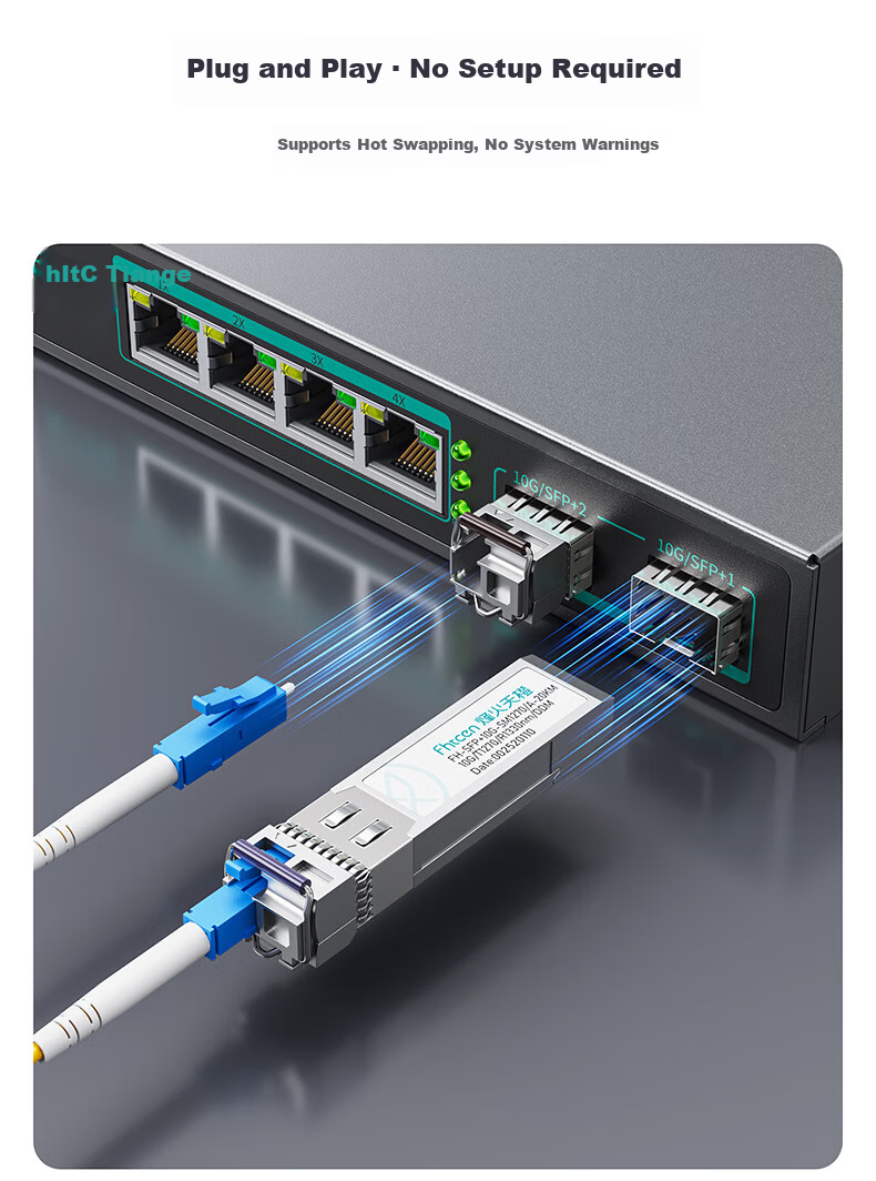 FiberHome Tiancheng SFP+ 10G Single-Mode Single-Fiber Optical Module LC 20km 1270A/1330B Wavelength Compatible with Huawei H3C Cisco 1 Pair 2