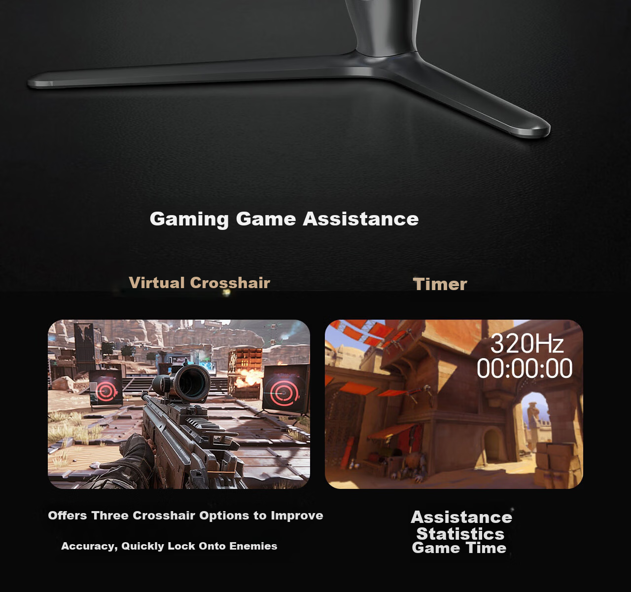 Hisense G7 Ultra 27-inch 3A Original Picture Obsidian Screen 1152-Zone MiniLED DP2.1 4K 160Hz Dual Mode 320Hz Moonshadow Gray Gaming Monitor 27