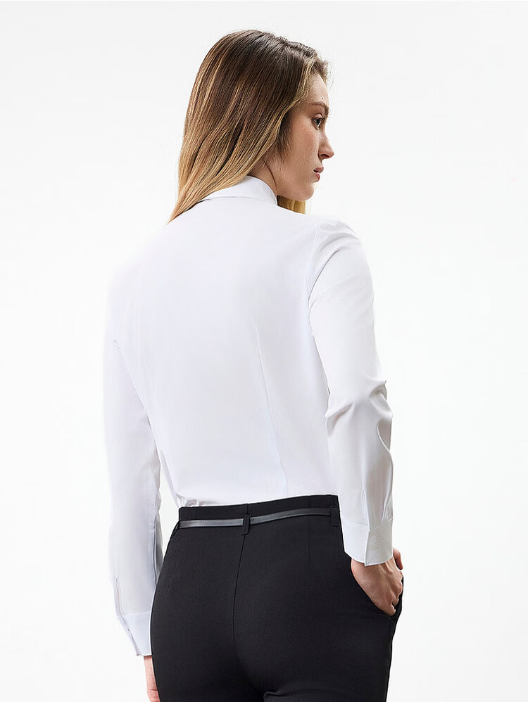 G2000 Women's 2026 Spring Summer Long Sleeve Shirt [Wrinkle-Free Quick-Dry / Comfortable Stretch / With Ribbon / Same Style as Mall] 22