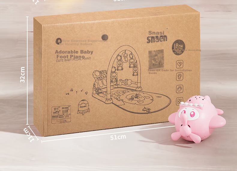 Guou Pedal Piano Baby Gym 0-1 Year 3 Months Educational Early Learning Newborn Infant Toy Christmas Gift 5