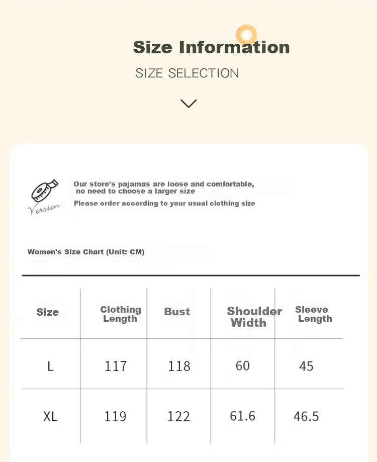 GUJIN Spring Autumn New Pure Cotton Women's Long Nightgown Homewear Casual Loose Plus Size Sleepwear with Chest Pad L 3