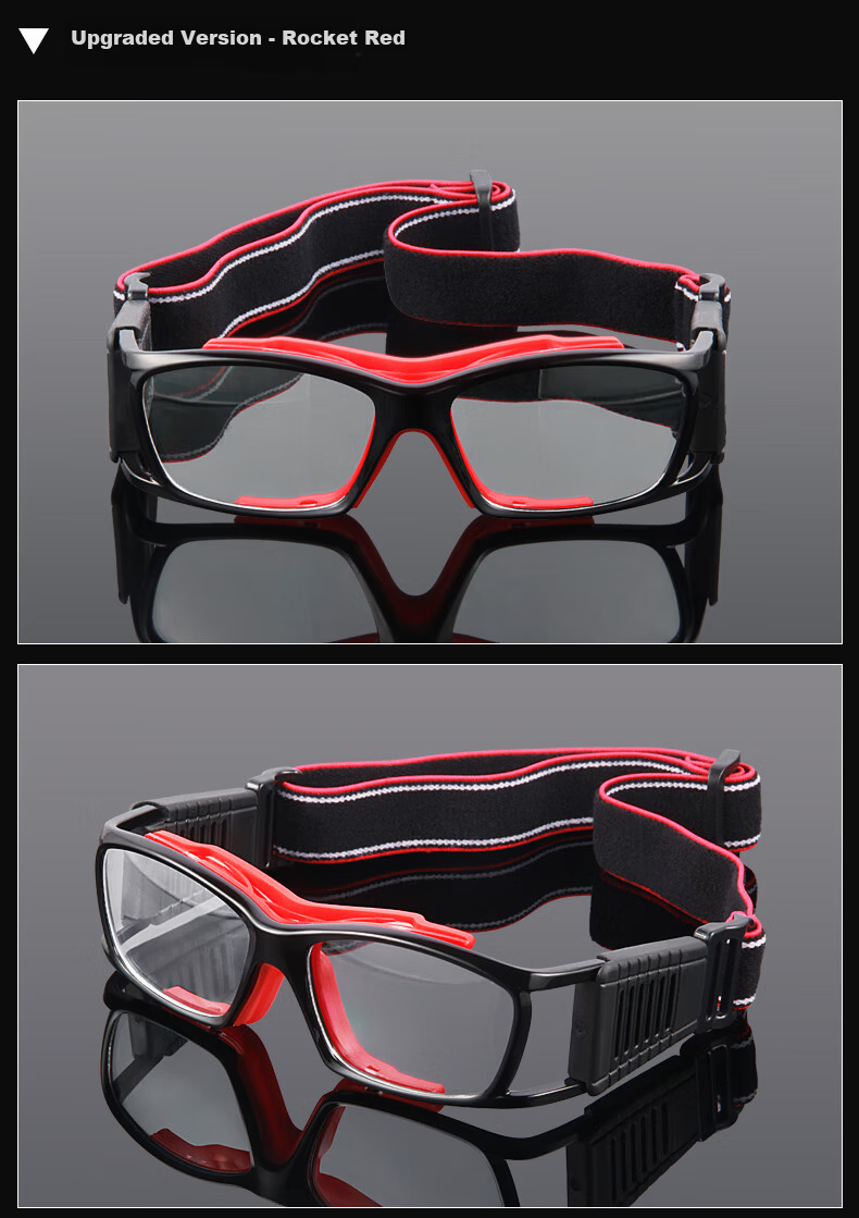 Kaperni Professional Basketball Sports Glasses Prescription Compatible Anti-Collision Anti-Fog Ultra-Light Protective Goggles for Basketball and Soccer with Anti-Drop Design 16