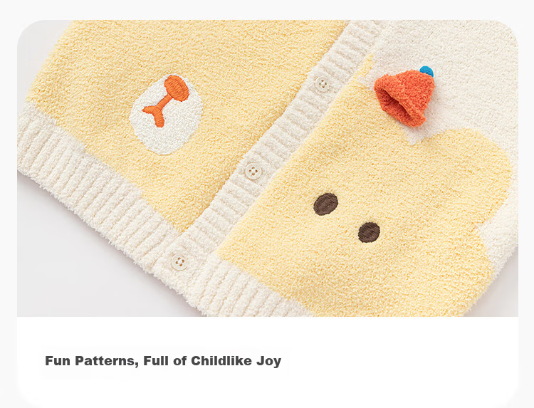 Balabala BalaOne Baby Sweater Children's Knit Cardigan 2025 Winter Cute Top 208425103202 2