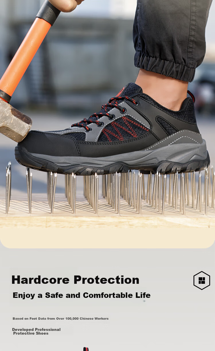 Blue Owl Shield Men's Summer Breathable Anti-Slip Anti-Smash Anti-Puncture Electrician Insulated 10KV Safety Work Shoes D209 Size 43 4