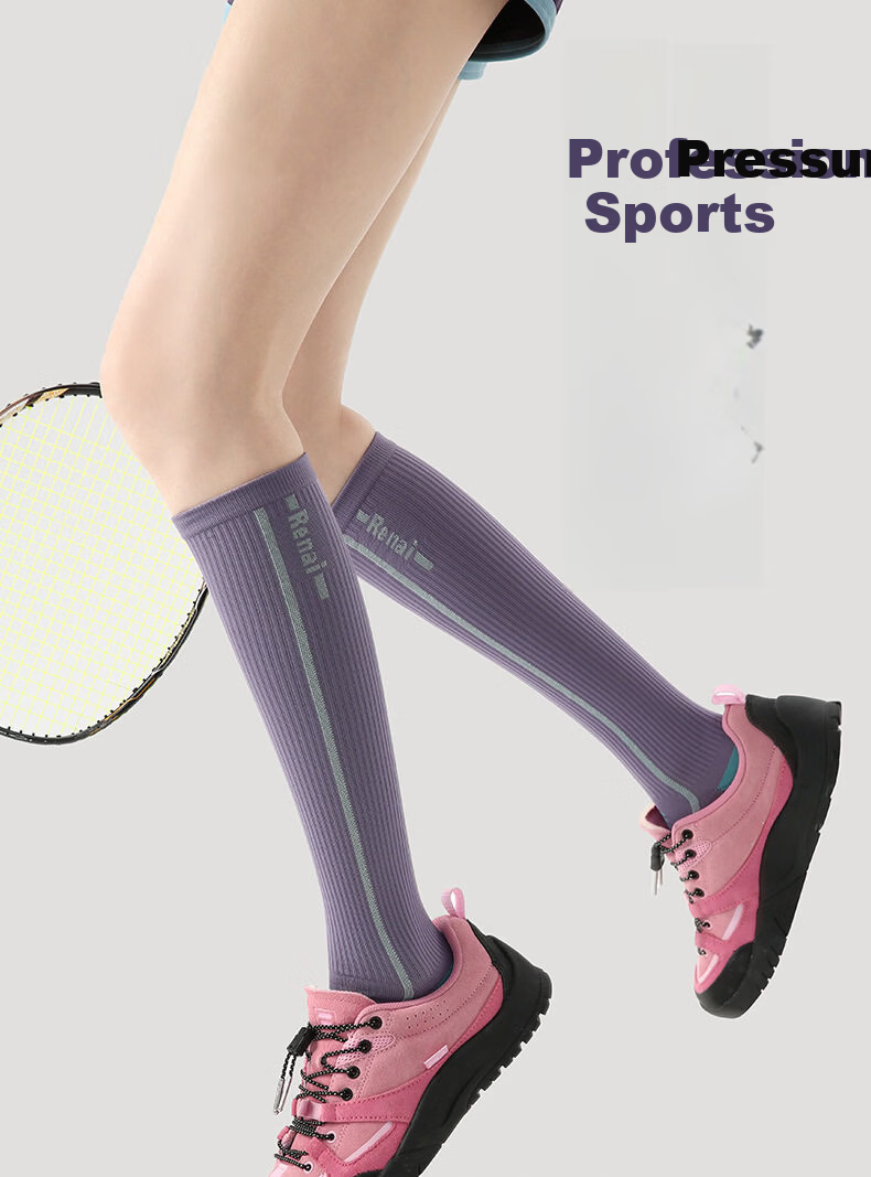 Dewick Sports Socks Long Socks Running Sweat-Absorbing Odor-Resistant Antibacterial Basketball Socks for Men and Women Casual White 3 Pairs L 1