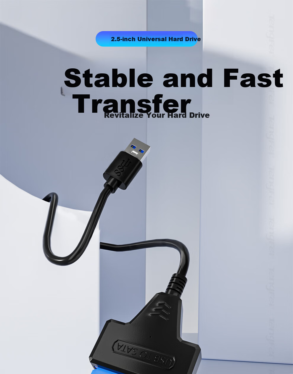Tengfei USB 3.0 to SATA Converter Hard Drive Enclosure Adapter Cable Easy Drive 2.5 Inch SSD HDD Enclosure Adapter Laptop Hard Drive Dock 1
