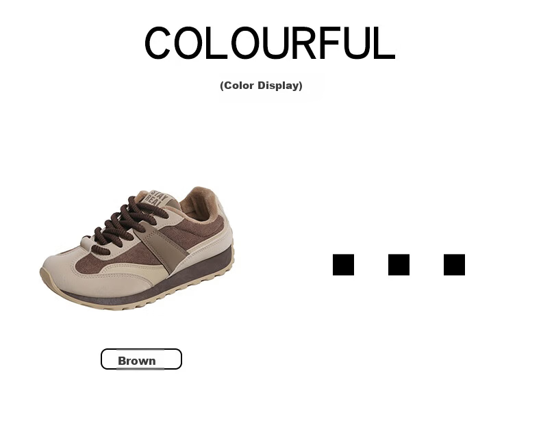 CARTELO Women's Winter Fleece-Lined Dad Sneakers Casual Sports Running Shoes 1654 Coffee Size 39 7