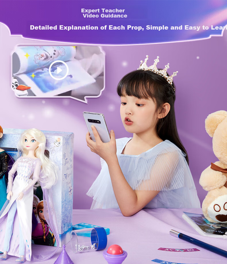 MOFAHUI Disney Magic Toy Prop Set Gift Box Creative Toys for Elementary Students Children's Festival Christmas Gift for Boys 3