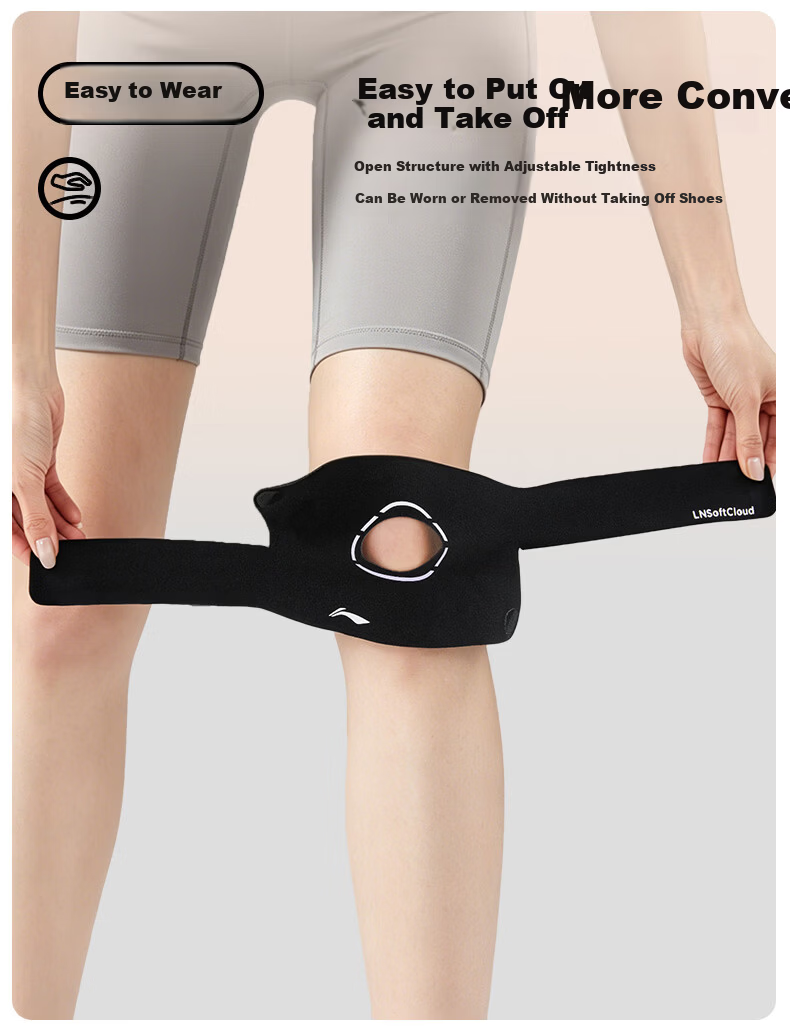 LI-NING Women's Summer Knee Brace for Meniscus Injury, Joint Support for Sports, Hiking, Running, Badminton, Basketball, Patella Knee Sleeve 6