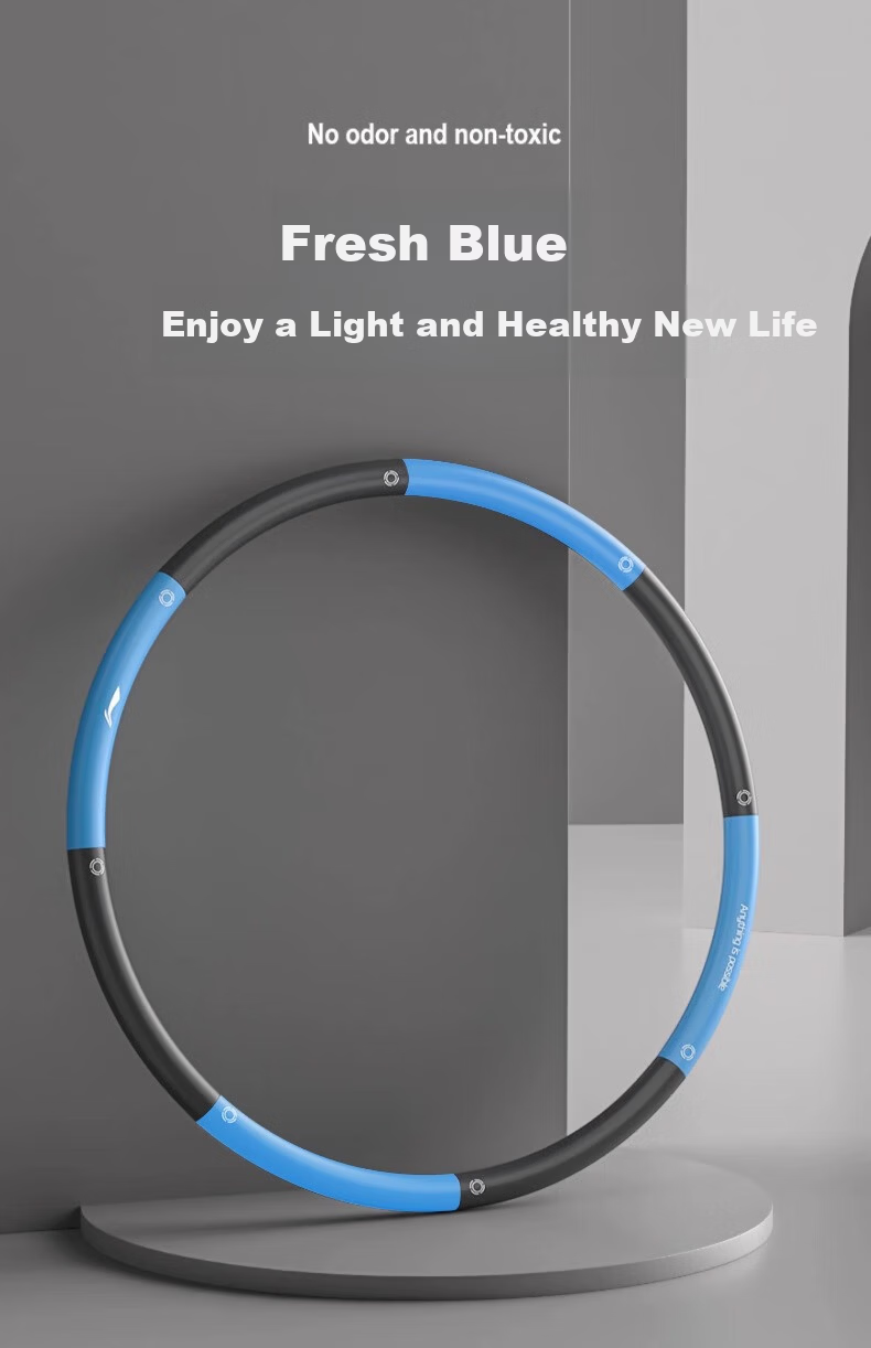 LI-NING Men's Weighted Hula Hoop for Waist Slimming, Adult Fitness Hoop, 10lb Detachable, Professional Exercise Ring 14
